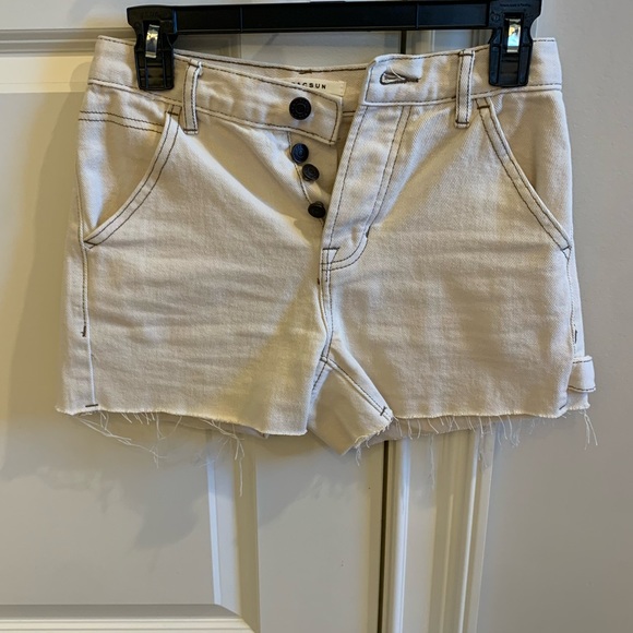 Pacsun denim tan shorts size 23 - Picture 1 of 6
